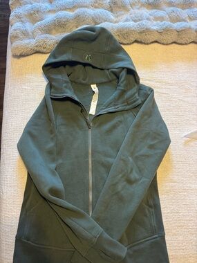 lululemon athletica Olive Green Full-Zip Hooded Jacket